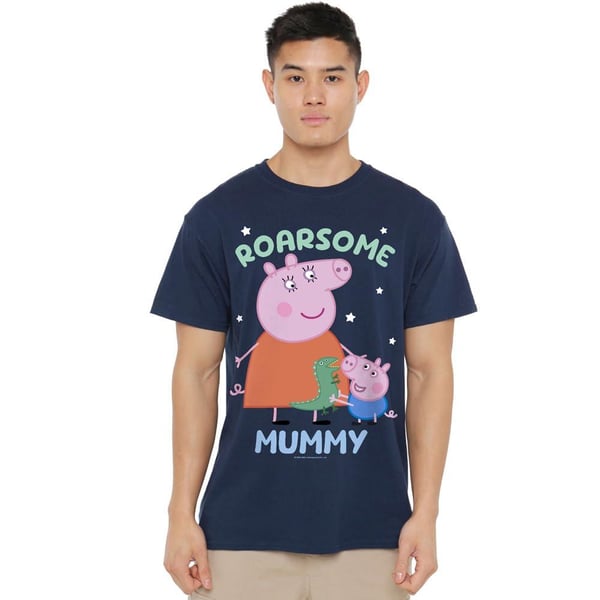 Peppa Pig Mens Roarsome Mummy T-Shirt