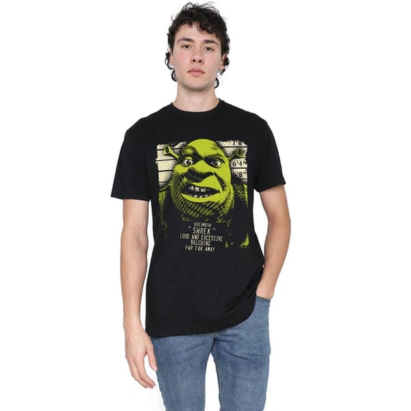 Shrek Mens Ogre Mugshot T-Shirt