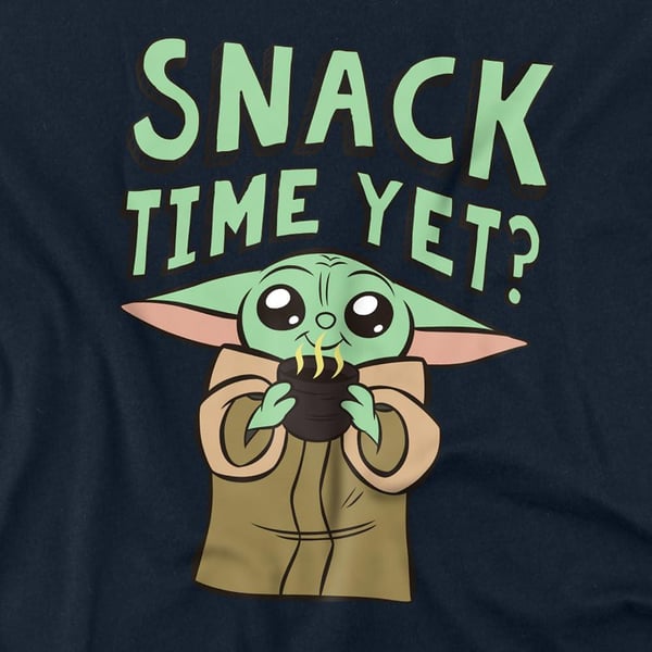 Star Wars: The Mandalorian Herr T-shirt Snack Time Grogu