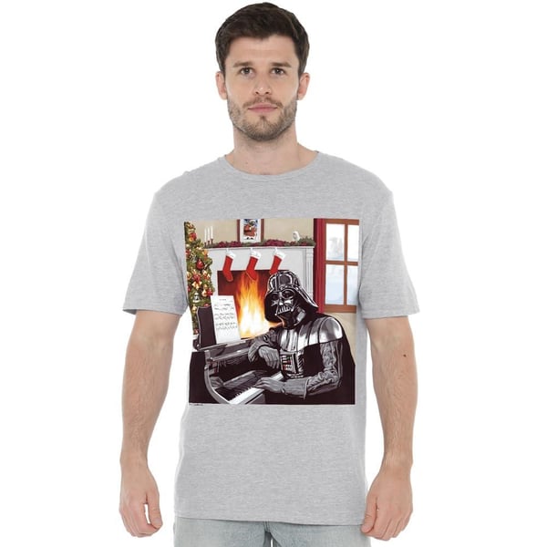 Star Wars Mens Darth Vader Piano T-Shirt