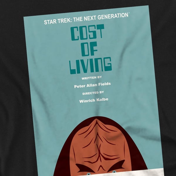 Star Trek miesten The Next Generation kausi 5 jakso 20 T-paita