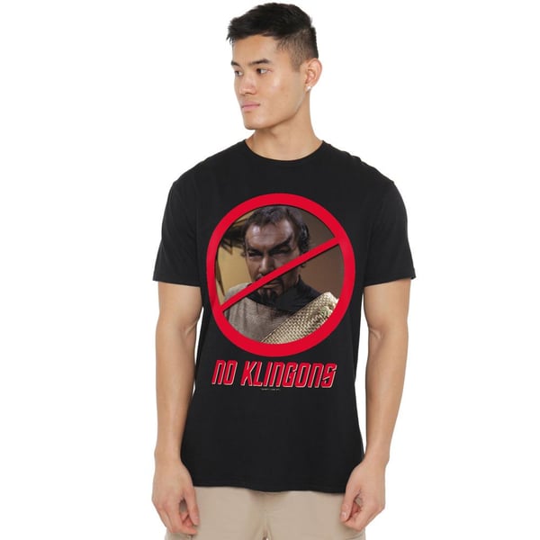 Star Trek Mens No Klingons T-Shirt