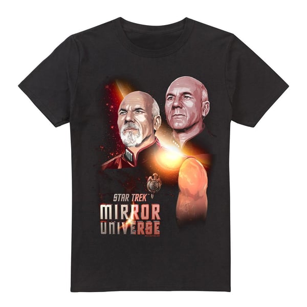 Star Trek Mens Mirror Jean-Luc Picard T-Shirt