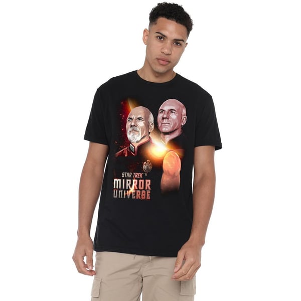 Star Trek Mens Mirror Jean-Luc Picard T-Shirt