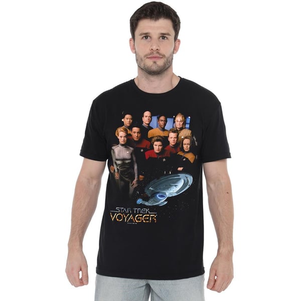 Star Trek Miesten Voyager Crew T-paita