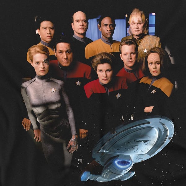 Star Trek Miesten Voyager Crew T-paita