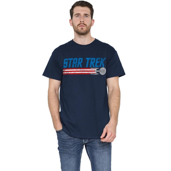 Star Trek Miesten Enterprise Americana T-paita