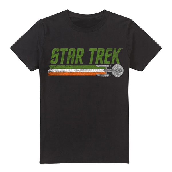 Star Trek Miesten Irlantilainen Enterprise T-paita Star Trek Miesten Irlantilainen Enterprise T-paita