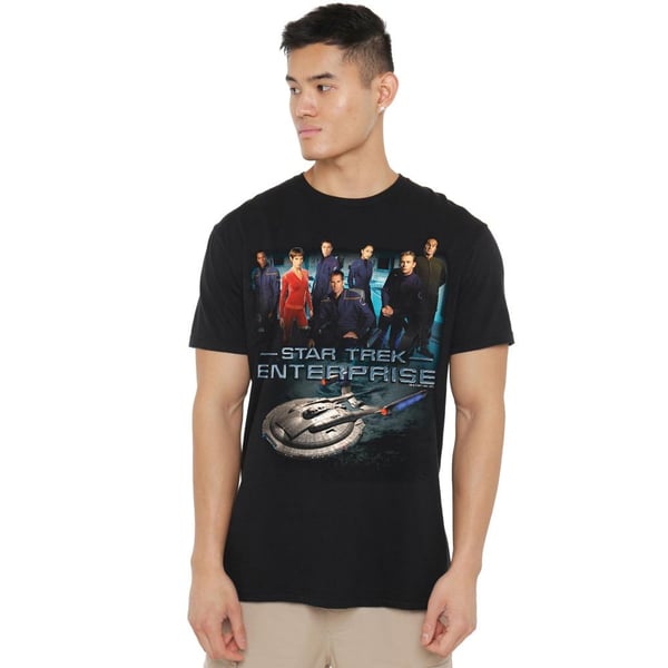 Star Trek Mens Enterprise Crew T-Shirt