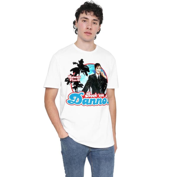 Hawaii Five-0 Herr T-shirt \"Book Em Danno\"