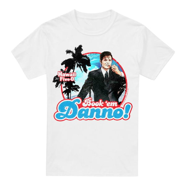 Hawaii Five-0 Herr T-shirt \"Book Em Danno\" Hawaii Five-0 Herr T-shirt \"Book Em Danno\"