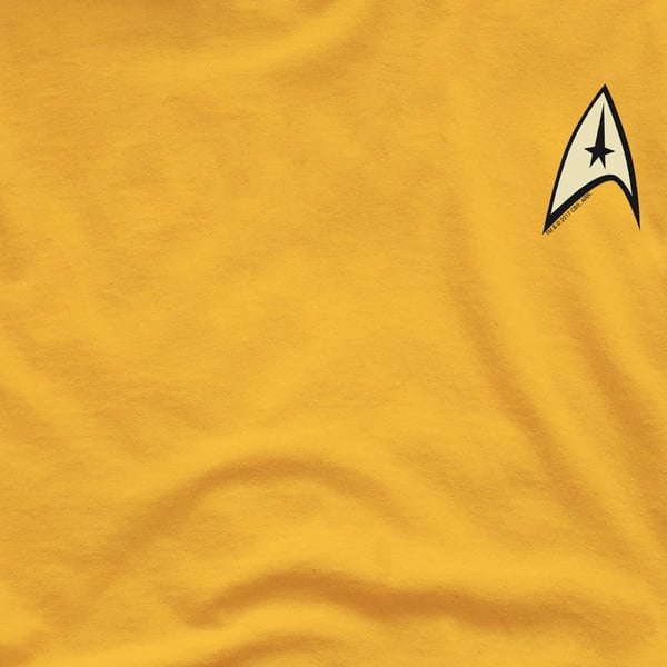Star Trek Mens Command Uniform Foil T-Shirt