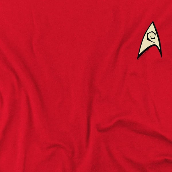 Star Trek Mens Engineering Uniform Foil T-Shirt