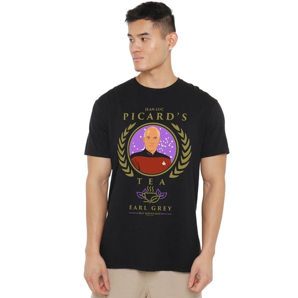 Star Trek: The Next Generation Mens Tea. Earl Grey. Hot T-Shirt