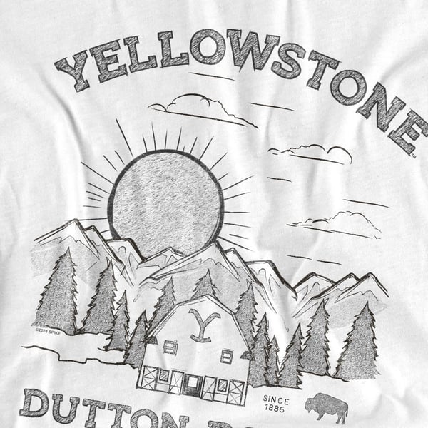 Yellowstone Mens Dutton Ranch Sunrise T-Shirt