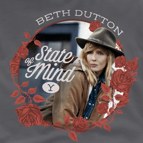 Yellowstone Miesten State Beth Dutton T-paita