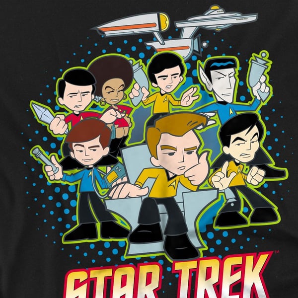 Star Trek Quogs Miesten Collage T-paita