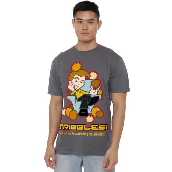 Star Trek Quogs Herr T-shirt \"Inte lika frustrerande\"