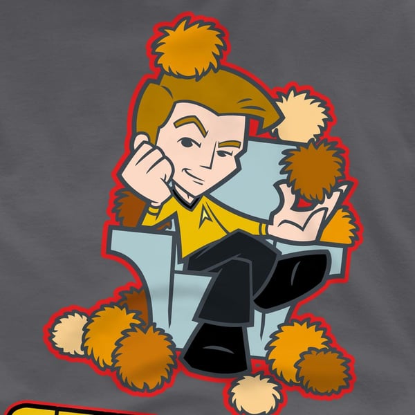 Star Trek Quogs Herr T-shirt \"Inte lika frustrerande\"