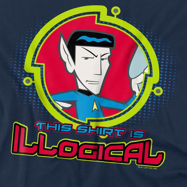 Star Trek Quogs Mens Illogical T-Shirt