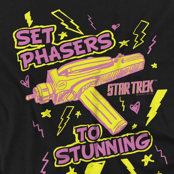 Star Trek Mens Set Phasers T-Shirt