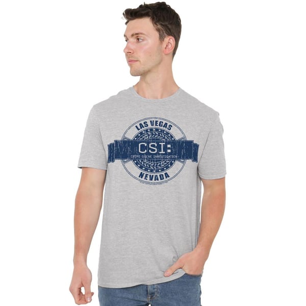 CSI Mens Vegas Badge T-Shirt