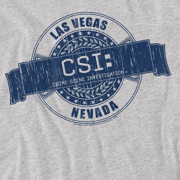 CSI Mens Vegas Badge T-Shirt
