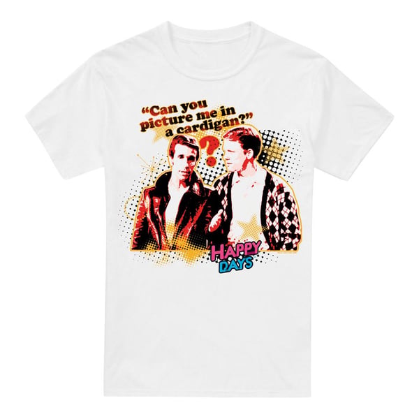 Happy Days Mens No Cardigans T-Shirt Happy Days Mens No Cardigans T-Shirt