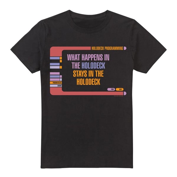 Star Trek Mens Holodeck Secrets T-Shirt Star Trek Mens Holodeck Secrets T-Shirt