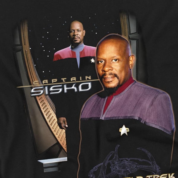 Star Trek Miesten Kapteeni Sisko T-paita