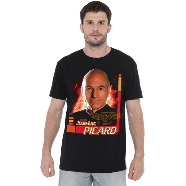 Star Trek Miesten Jean-Luc Picard T-paita