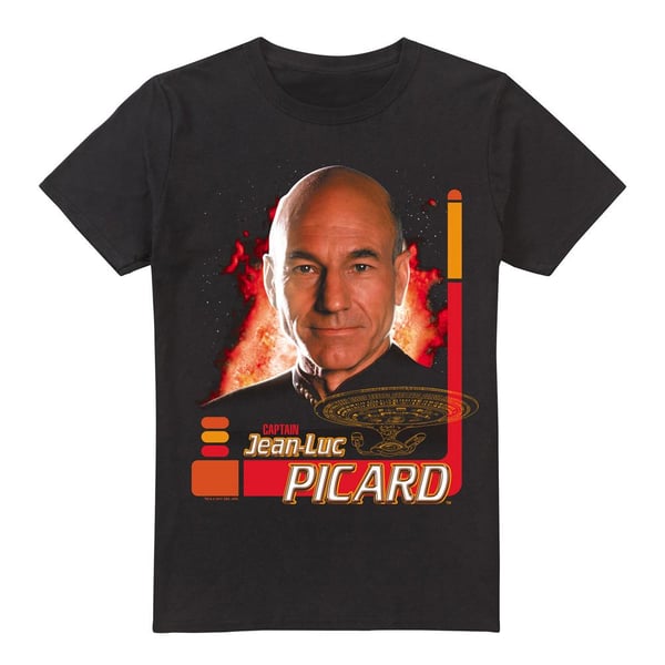Star Trek Miesten Jean-Luc Picard T-paita