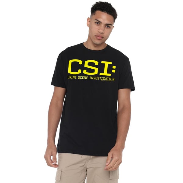 CSI T-shirt med logo til mænd