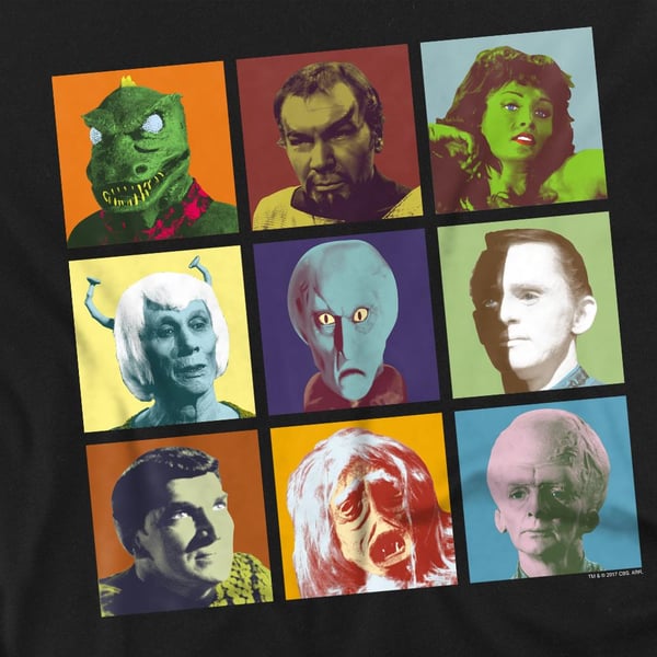 Star Trek Mens Alien Squares T-Shirt