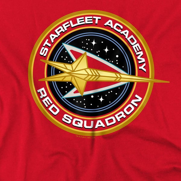 Star Trek Miesten Punainen Laivue T-paita