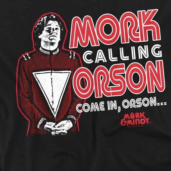 Mork And Mindy Herr T-shirt Mork Calling Orson