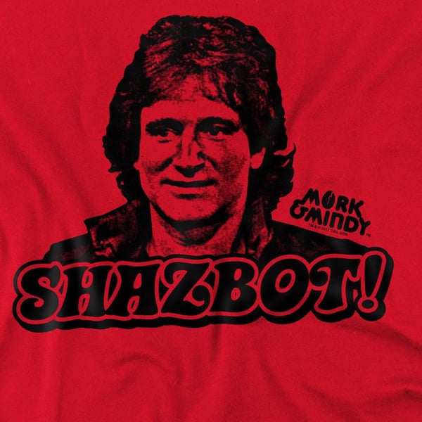 Mork And Mindy Mens Shazbot T-Shirt
