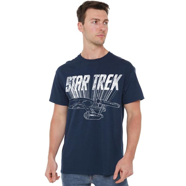 Star Trek T-shirt med skib til mænd