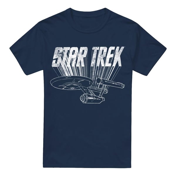 Star Trek T-shirt med skib til mænd Star Trek T-shirt med skib til mænd