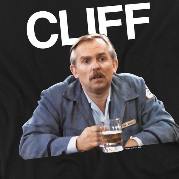 Cheers Miesten Cliff Clavin T-paita