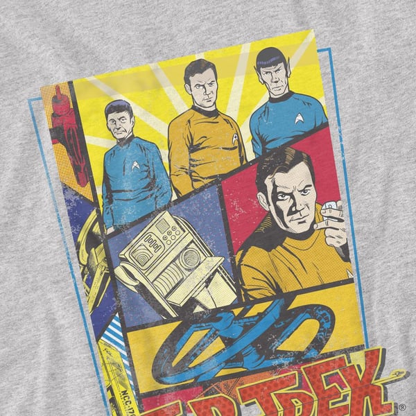 Star Trek Miesten Vintage Collage T-paita