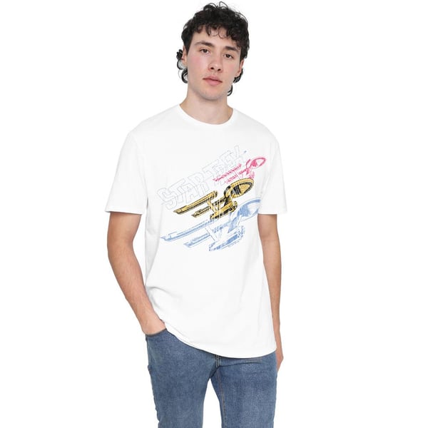 Star Trek Mens Tri Enterprise Retro T-Shirt