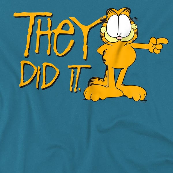 Garfield miesten They Did It -T-paita