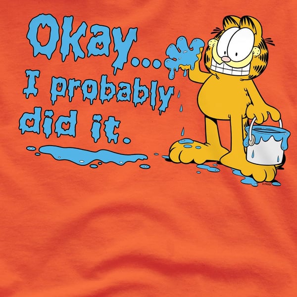 Garfield miesten luultavasti tein sen T-paita