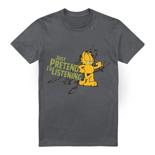 Garfield Miesten Just Pretend I´m Listening T-paita
