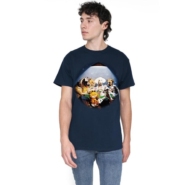 Garfield Mens Playing With The Big Dogs T-Shirt