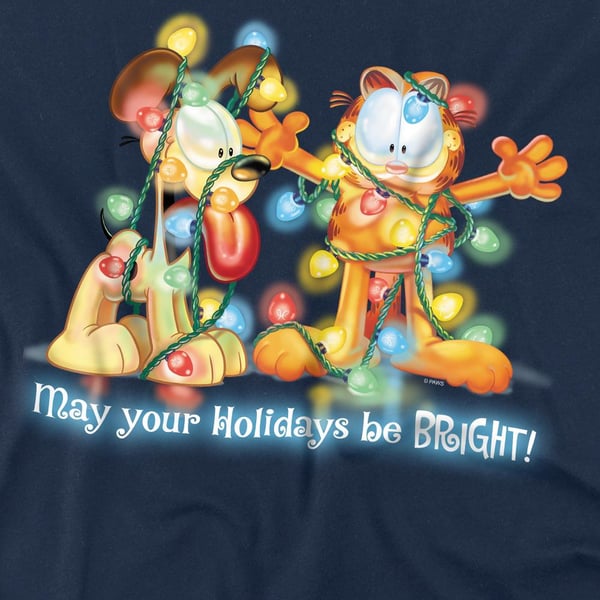 Garfield Miesten Kirkkaat Juhlapyhät T-paita
