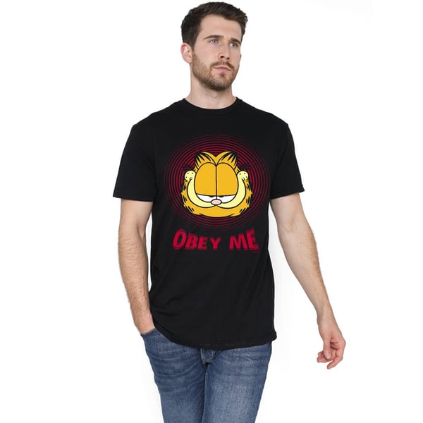 Garfield Miesten T-paita \"Obey Me\"