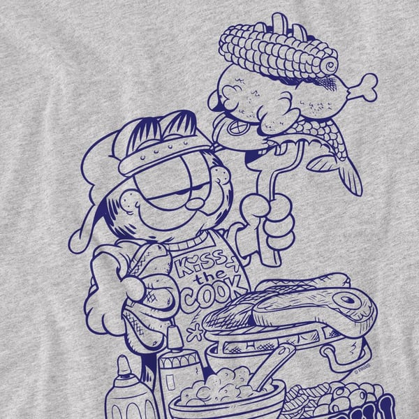 Garfield Herr T-shirt King Of The Grill