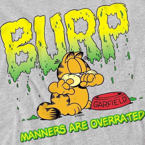 Garfield Miesten Käytöstavat T-paita